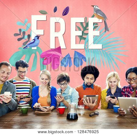 Yolo Free Happy Fresh Motivation Concept