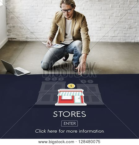 Stores Shops Business Opportunity Investment Concept