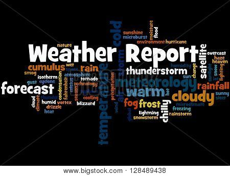 Weather Report, Word Cloud Concept 4