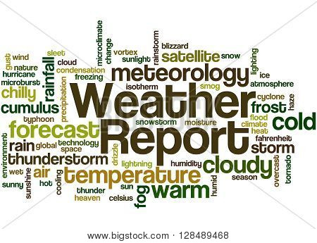 Weather Report, Word Cloud Concept 7