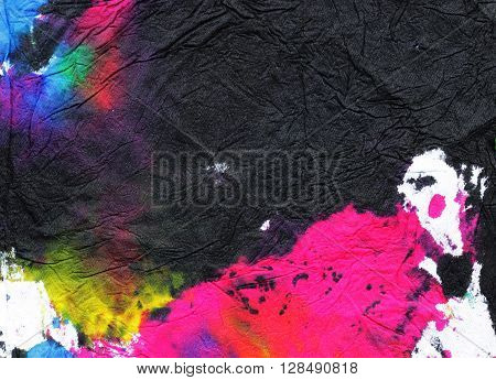Background paper and a variety of colors.