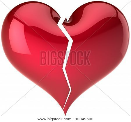 Classico a forma di cuore spezzato