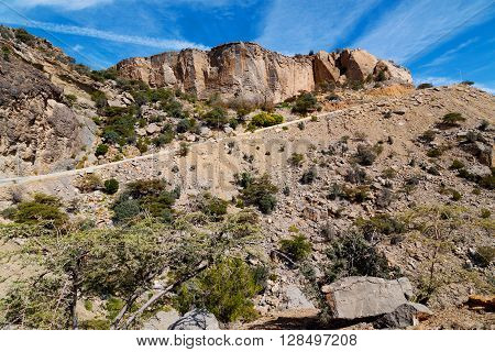 In Oman  The Old Mountain  Sky