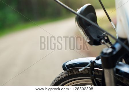 Frontside Of The Bicycle In The Forest, Dof