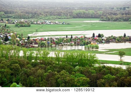 beautiful views of the Russian countryside in summer