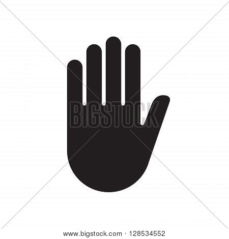 Hand sign stop .Vector illustration. EPS 10.