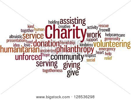 Charity, Word Cloud Concept 10