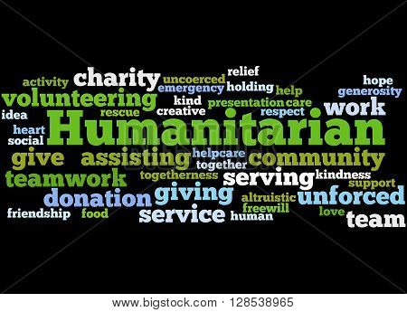 Humanitarian, Word Cloud Concept 4