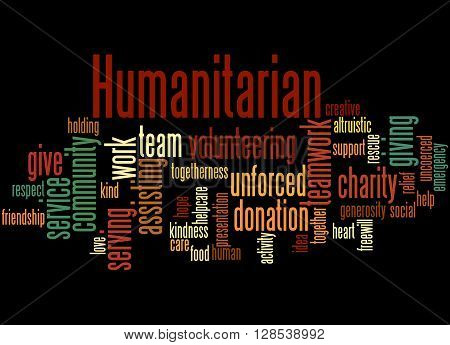 Humanitarian, Word Cloud Concept 6