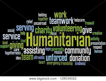 Humanitarian, Word Cloud Concept 8