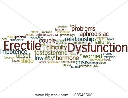 Erectile Dysfunction, Word Cloud Concept 4