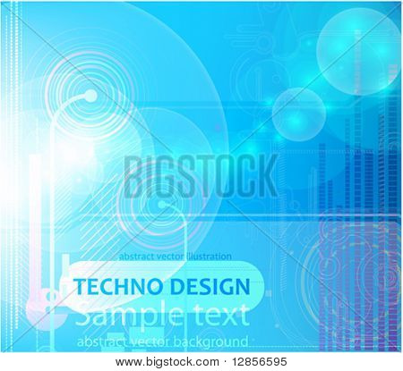 Digital baggrund for techno design. EPS10