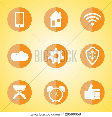 Vector Application  Web Icons Set in Flat Design