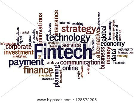 Fintech, Word Cloud Concept 3