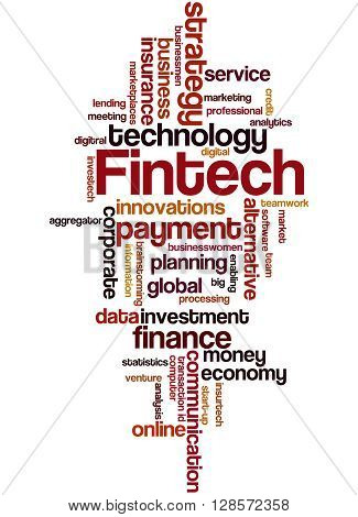 Fintech, Word Cloud Concept 5