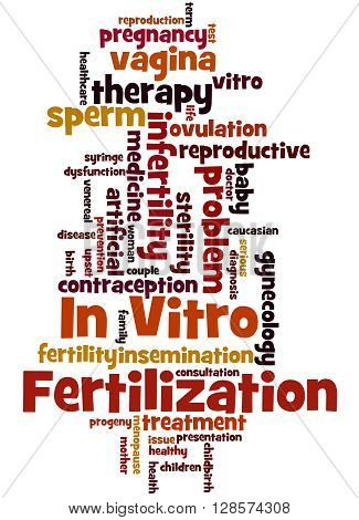 In Vitro Fertilisation, Word Cloud Concept 6