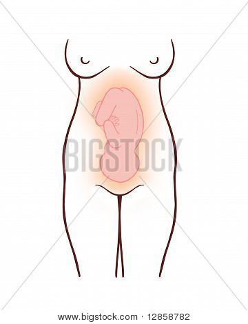 임신한 여자의 그림