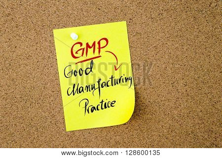 Business Acronym Gmp Good Manufacturing Practice