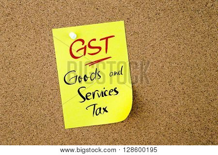 Business Acronym Gst Goods And Services Tax