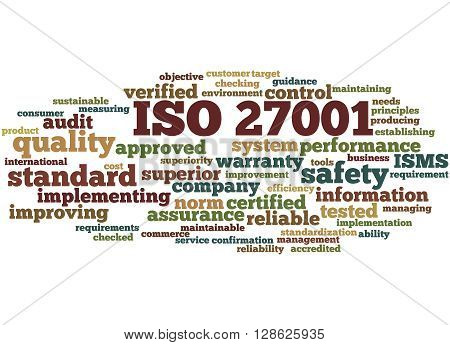 Iso 27001 - Information Security Management, Word Cloud Concept 2