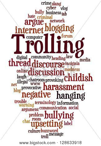 Trolling, Word Cloud Concept 6