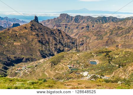 Caldera De Tejeda From Cruz De Tejeda Viewpoint - Tejeda Gran Canaria Canary Islands Spain