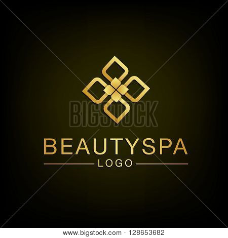Beauty Flower spa logo design. Vector and Illustration.