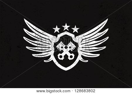 Automotive Wing  Logo. Vector illustration. Stock vector.