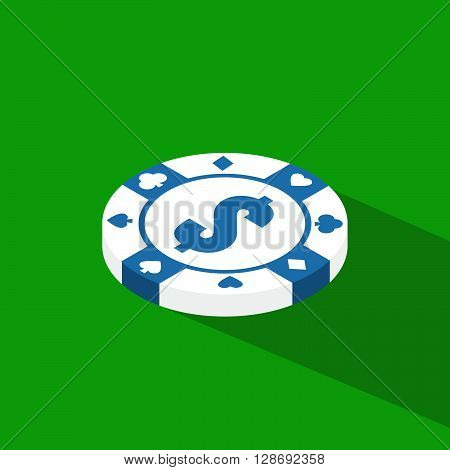 Flat Poker Table. Flat Poker Table Isometric