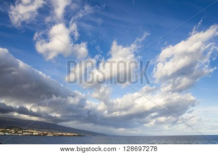 The coast of Atlantic ocean near Punta de Abona Tenerife Canary islands Spain