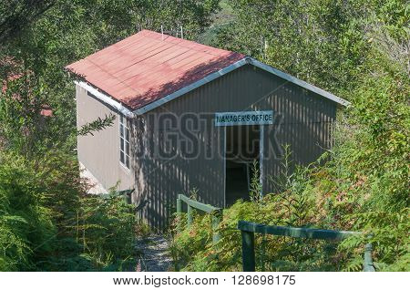 MILLWOOD SOUTH AFRICA - MARCH 4 2016: The managers office of the historic Bendigo gold mine at Church Millwood. All mining operations stopped in 1892
