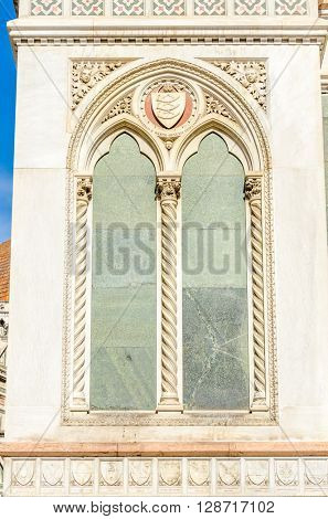 Fragment of Duomo in Florence, Italy.