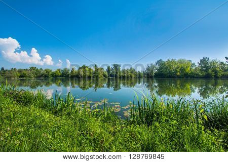 Lakes Savica in Zagreb, Croatia, nature wildlife landscape
