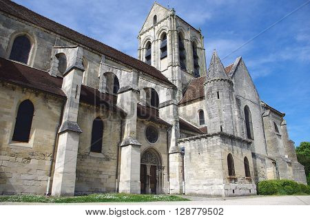 Church in Auvers Sur Oise, in France