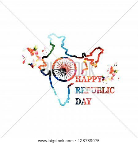 Vector illustration of Indian Republic Day design