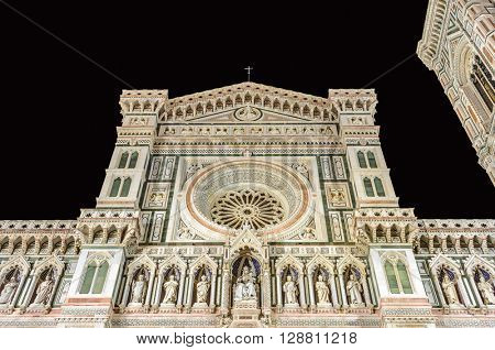 Night view of the Florence Duomo