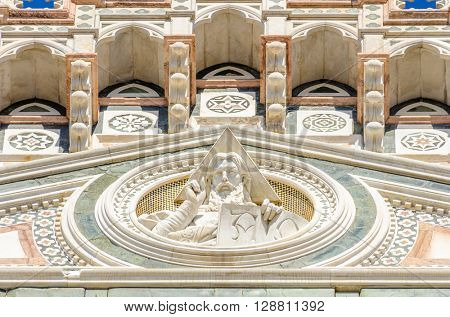 Fragment of Duomo in Florence, Italy.