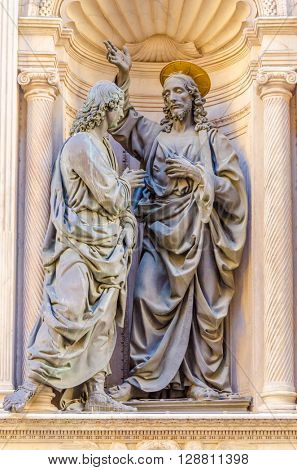 Fragment of Duomo in Florence, Italy.