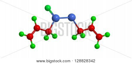 Molecular structure of Allicin. Allicin is organosulfur compound obtained from garlic 3D rendering