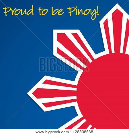 Cut Out Philippine Independence Day Card In Vector Format.