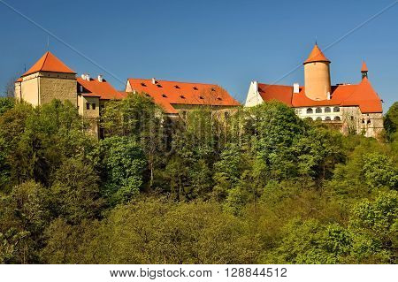 Beautiful Gothic Castle Veveri. The City Of Brno At The Brno Dam. South Moravia - Czech Republic - C