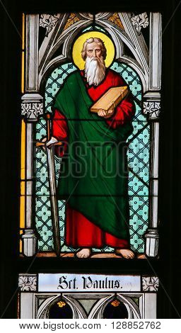 Stained Glass - Saint Paul In Prague Cathedral