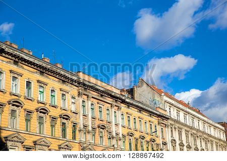 A Historic Architecture in Budapest Hungary Europe.