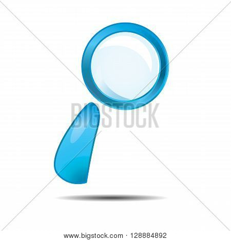 magnifying glass icon. no meshes, only gradients