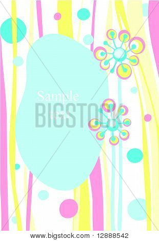 Photo frame with floral background