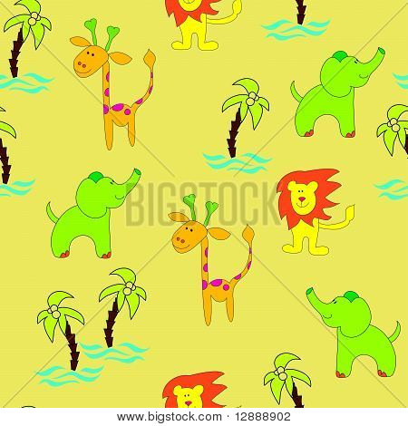 Seamless background jungle