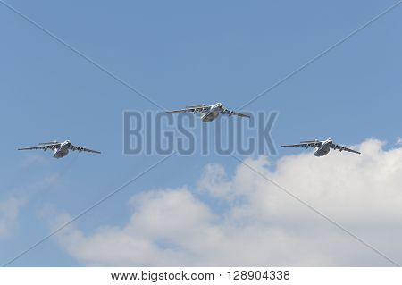 Group Of Ilyushin Il-76Md Cargo Airplanes