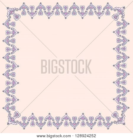 Stylization Framework. Illustration abstract framework. Template for Greeting Card.