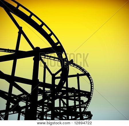Roller coaster utwór sylwetka