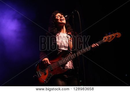 NEW YORK-MAY 6: Singer Kristen Henderson of Antigone Rising performs onstage at the Paramount on May 6, 2016 in Huntington, New York.